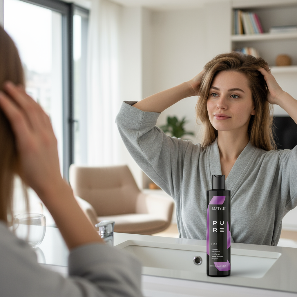 Sampon Profesional Abstyle Pure Liss, Par Drept, 300 ml