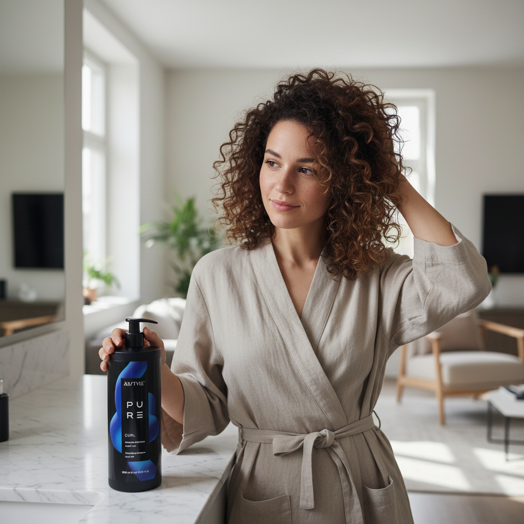 Sampon Profesional Abstyle Pure Curl, Par Cret, 1000 ml