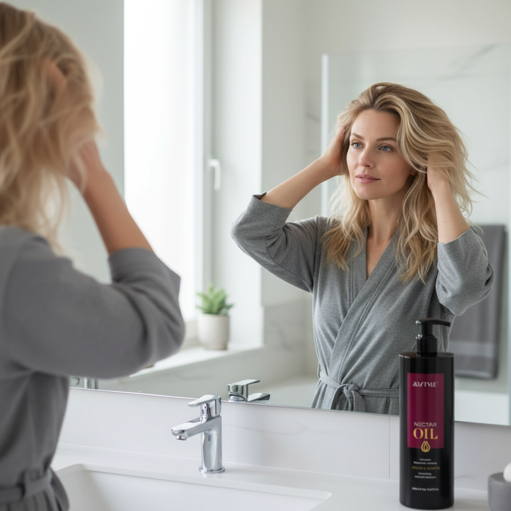 Sampon Profesional Regenerare Si Stralucire Par, Nectar Oil, 500 ml