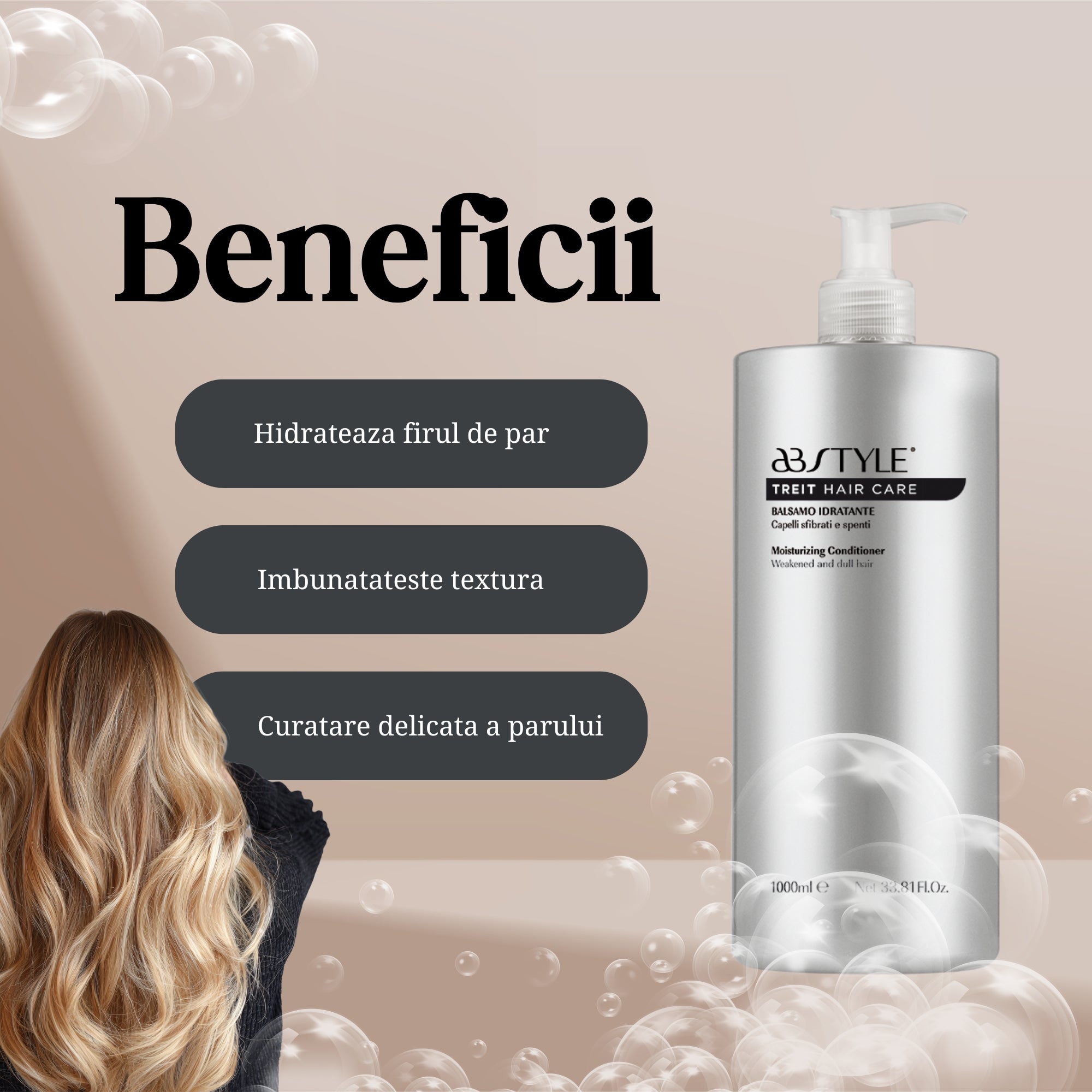 Balsam Hidratare Par 1000 Ml, Abstyle Treit - Daoggi Romania