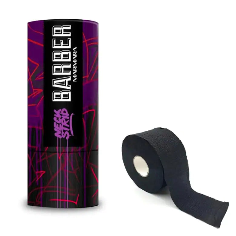 Gulere de Frizerie Marmara Barber – Negru, 5 Role × 100 Bucăți