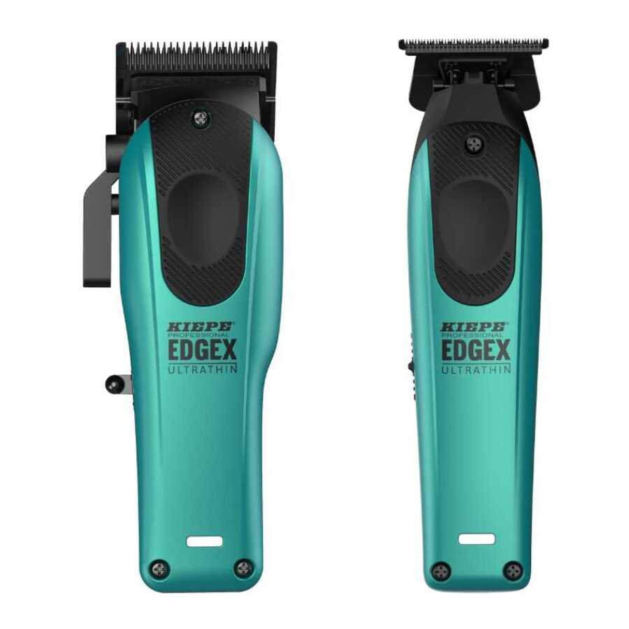 Set Kiepe Edgex Ultrathin Sky Blue – Mașină de Tuns și Trimmer Profesional