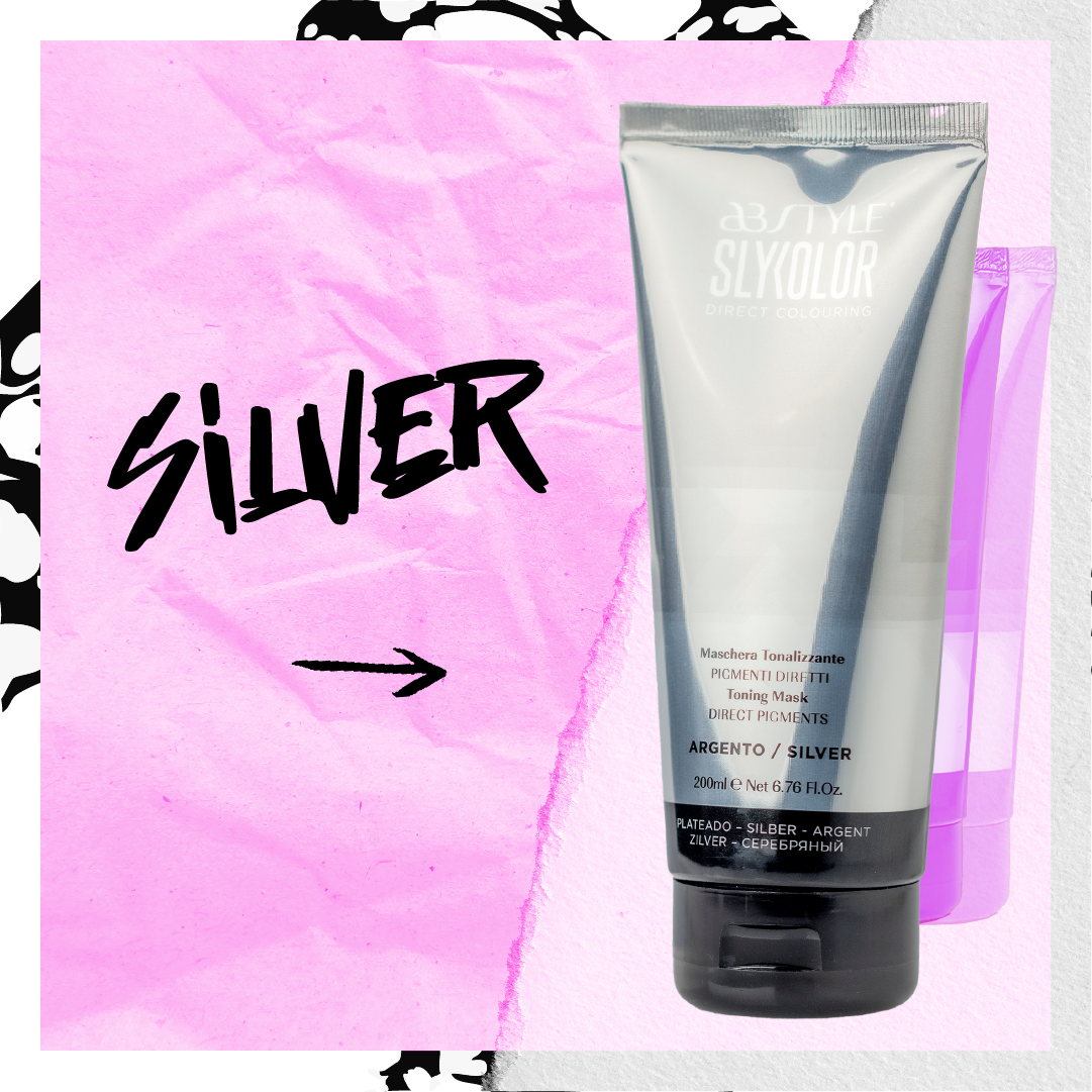 Masca Coloranta Abstyle Slykolor, Silver, 200 Ml