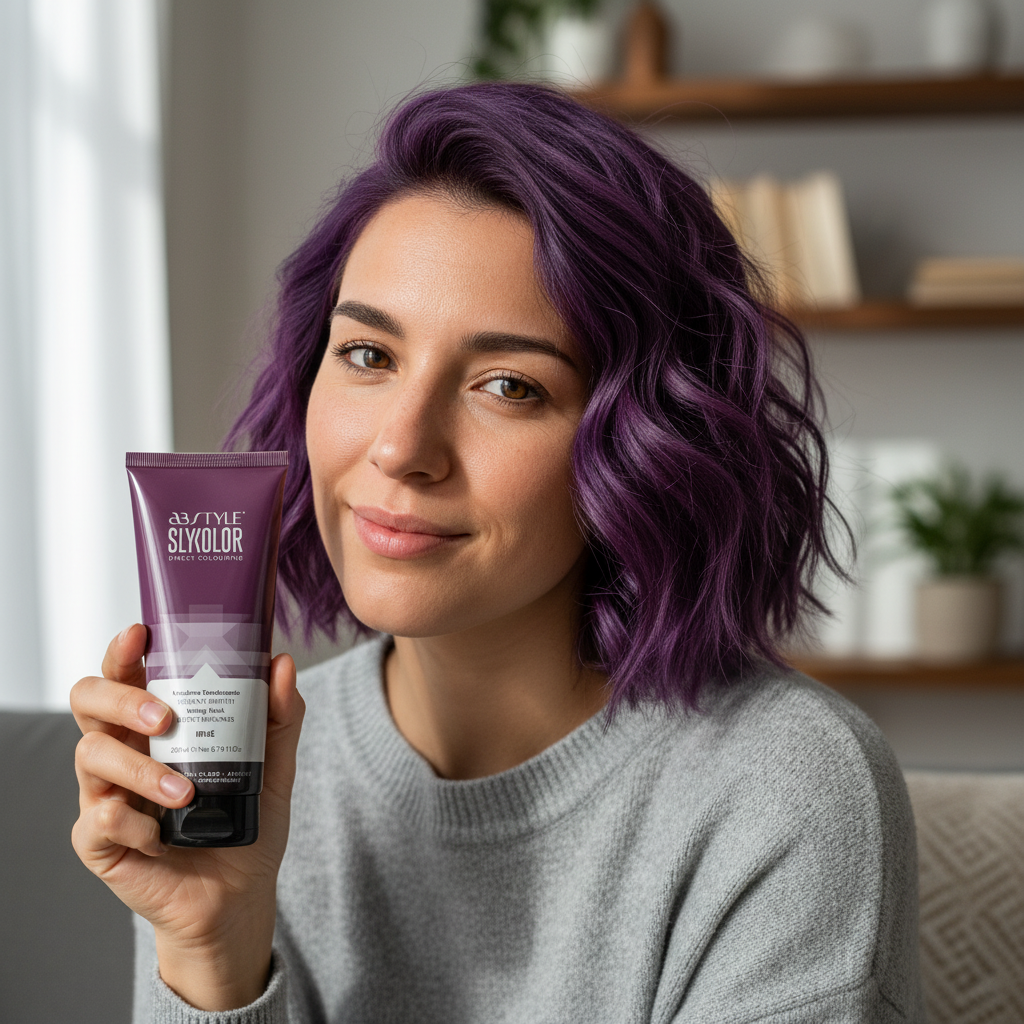 Masca Coloranta Pentru Par, Slykolor, Violet, 200 ml