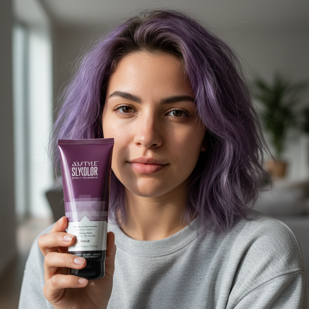 Masca Coloranta Pentru Par, Slykolor, Violet, 200 ml