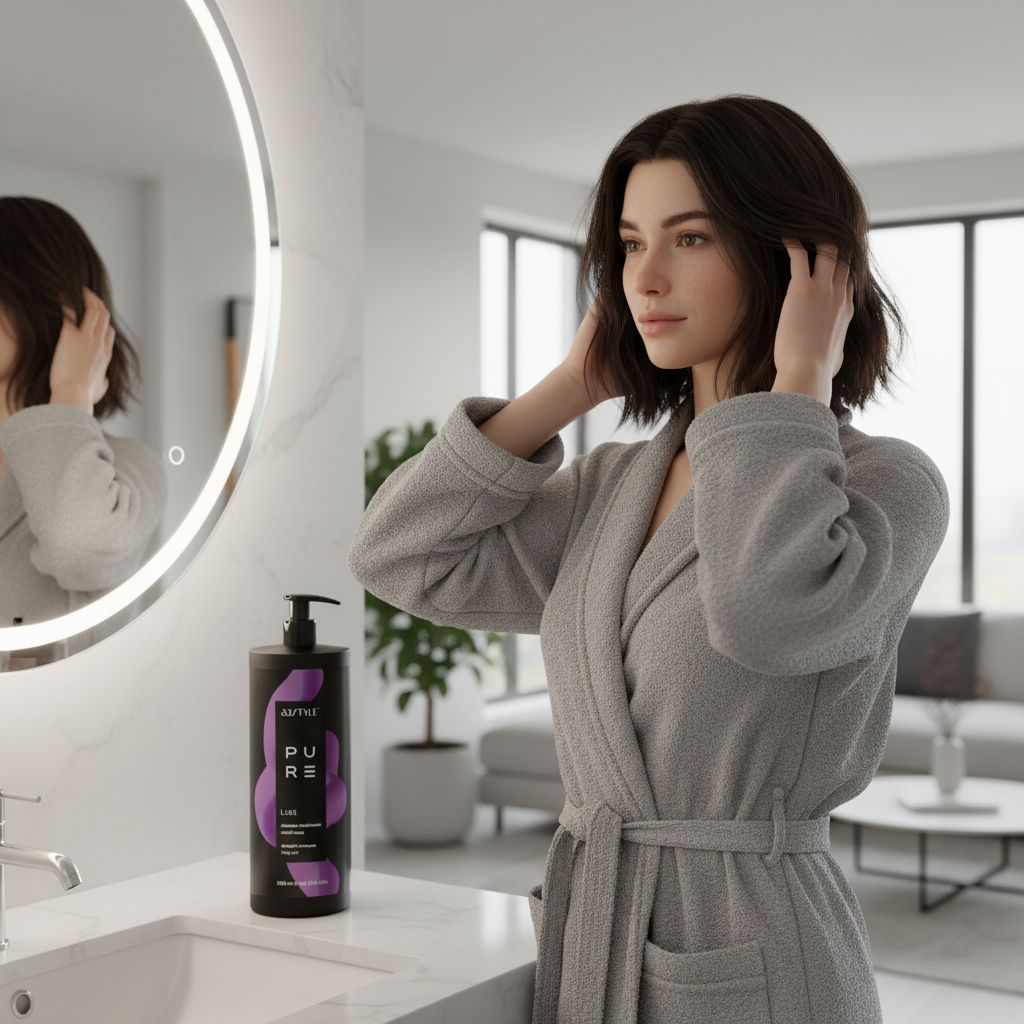 Sampon Profesional Abstyle Pure Liss, Par Drept, 1000 ml