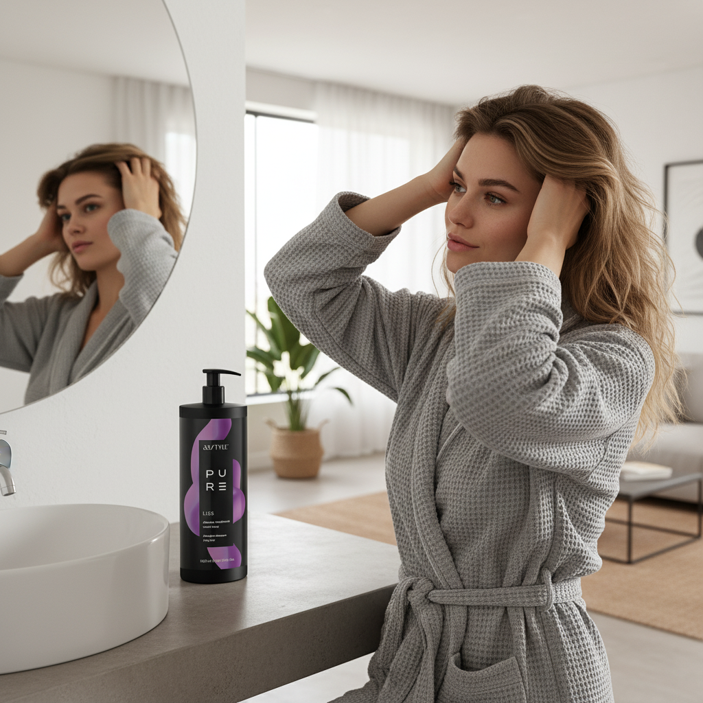 Sampon Profesional Abstyle Pure Liss, Par Drept, 1000 ml